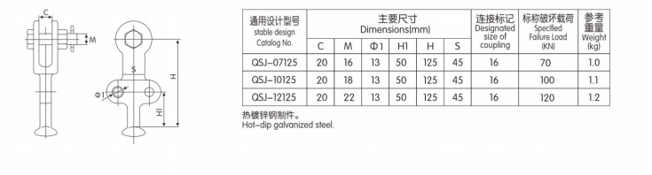 QSJ系列球頭掛環(huán)